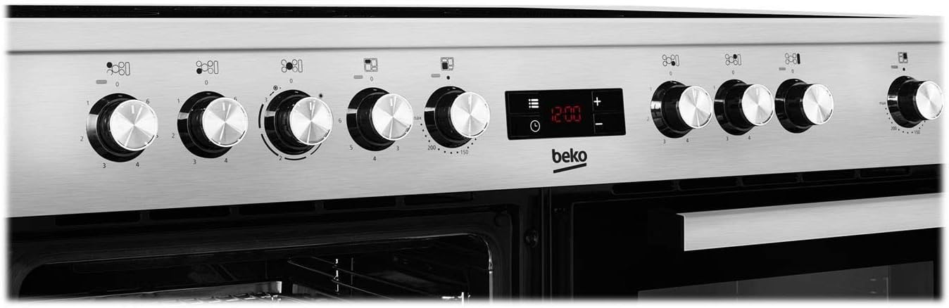 Beko Freestanding 100cm double oven range cooker Stainless Steel KDVC100X           [Energy Class A]