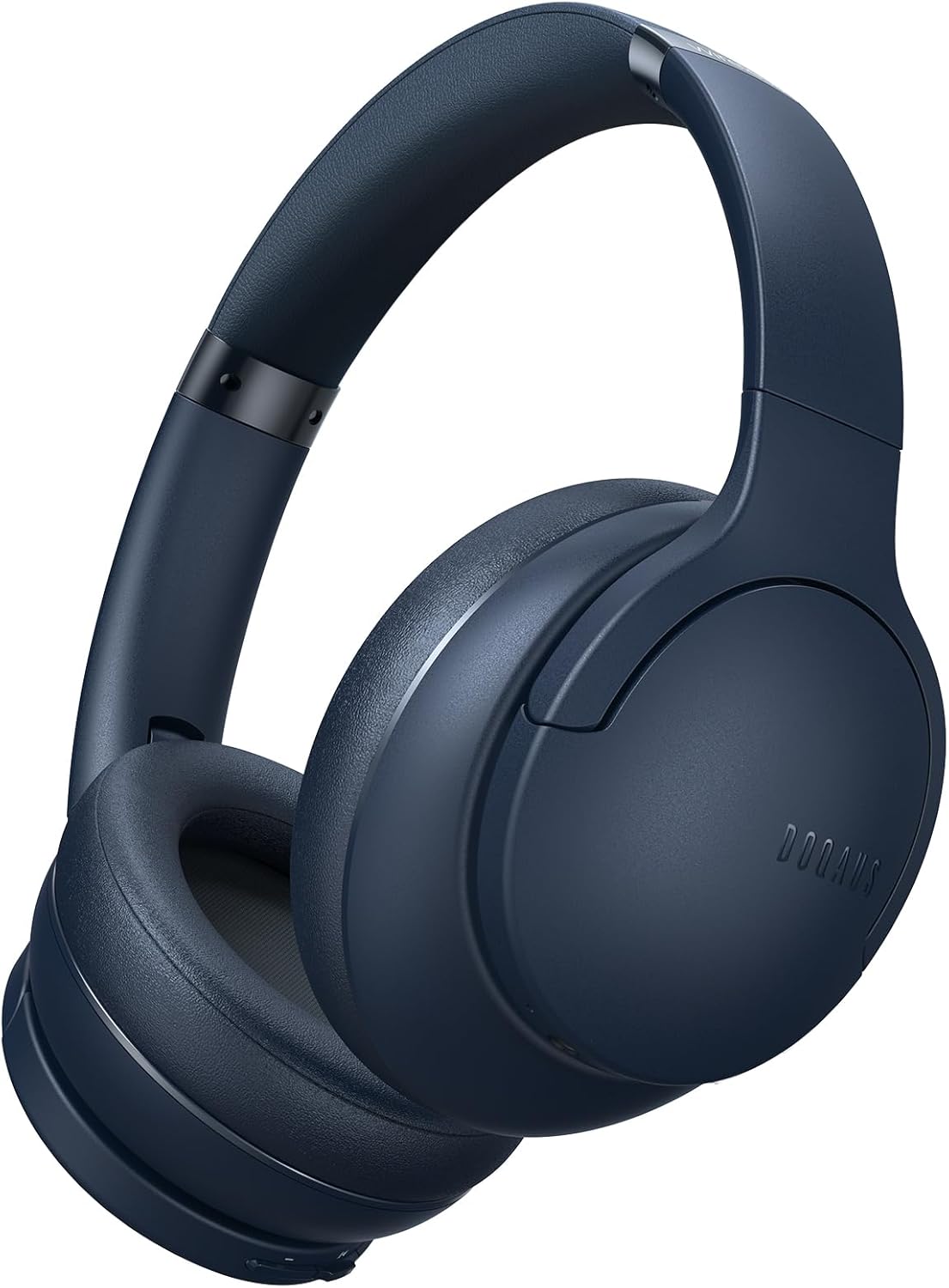 DOQAUS Wireless Headphones Over Ear, 90H Playtime Bluetooth Headphones Over Ear, 3EQ Mode, Bluetooth 5.3, HiFi Stereo Headphones Wireless with Mic, Soft Memory Protein Earmuffs,for Phone/PC(Navy Blue)