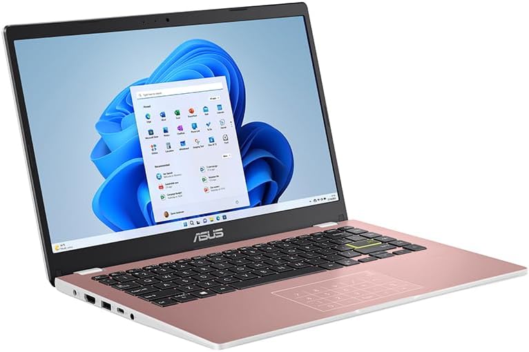 ASUS Vivobook 14 E410KA 14 Full HD Laptop with Microsoft Office 365 (Intel Celeron N4500, 4GB RAM, 128GB eMMC, Windows 11 S Mode) Ships with 1 Year Microsoft Office Subscription