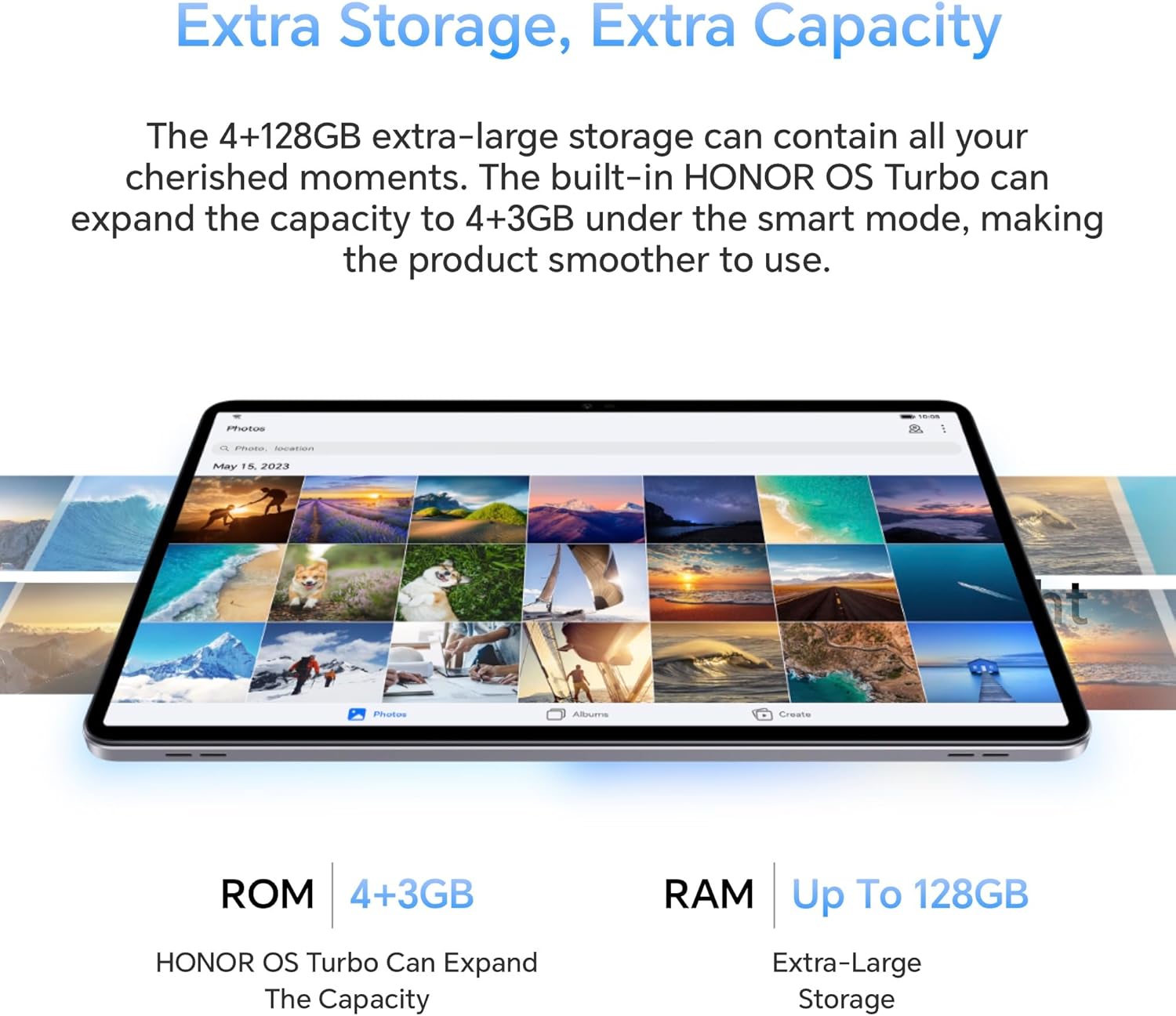 HONOR Pad X9, 11.5-Inch Wi-Fi Tablet, 4GB+128GB, 120Hz 2K FullView Display, 6 Speakers, Android 13, Space Grey