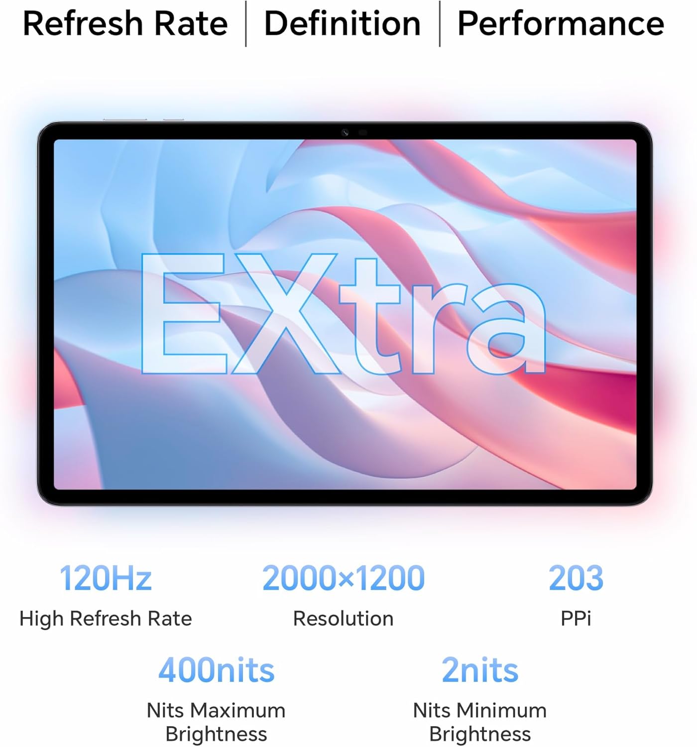 HONOR Pad X9, 11.5-Inch Wi-Fi Tablet, 4GB+128GB, 120Hz 2K FullView Display, 6 Speakers, Android 13, Space Grey