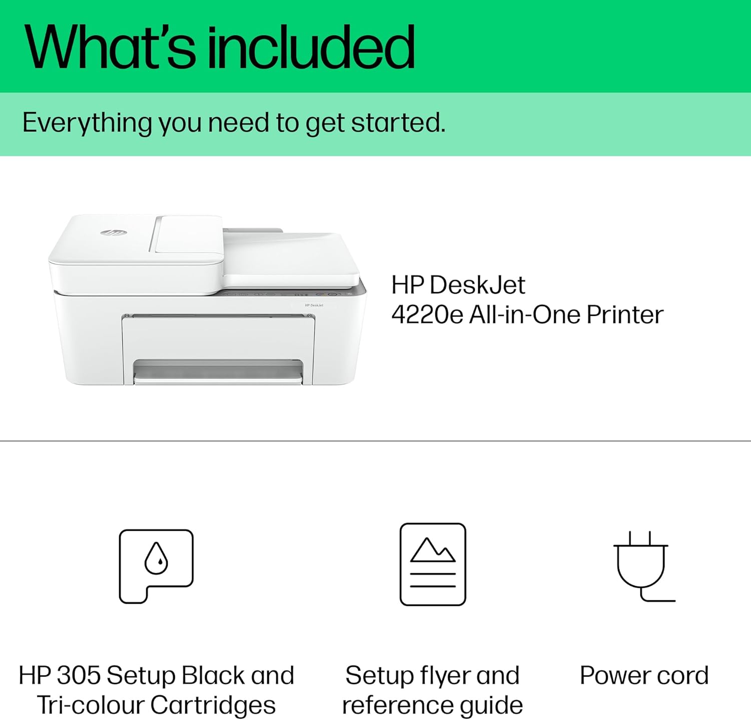 HP DeskJet 2810e All in One Printer | Perfect for Home | Colour | Wireless | Print, Scan  Copy | 3 Months of Instant Ink included Easy Setup  Reliable Wi-Fi | White
