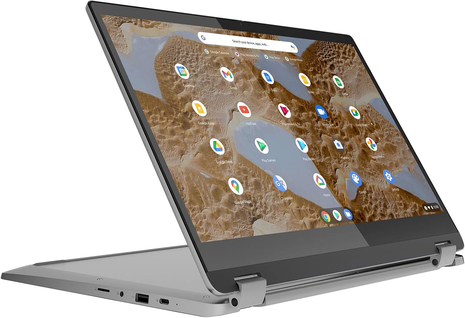 Lenovo IdeaPad Flex 3 Chromebook | 15 inch Full HD Laptop | Intel Pentium Silver N6000 | 8GB RAM | 128GB eMMC | Chrome OS | Arctic Grey