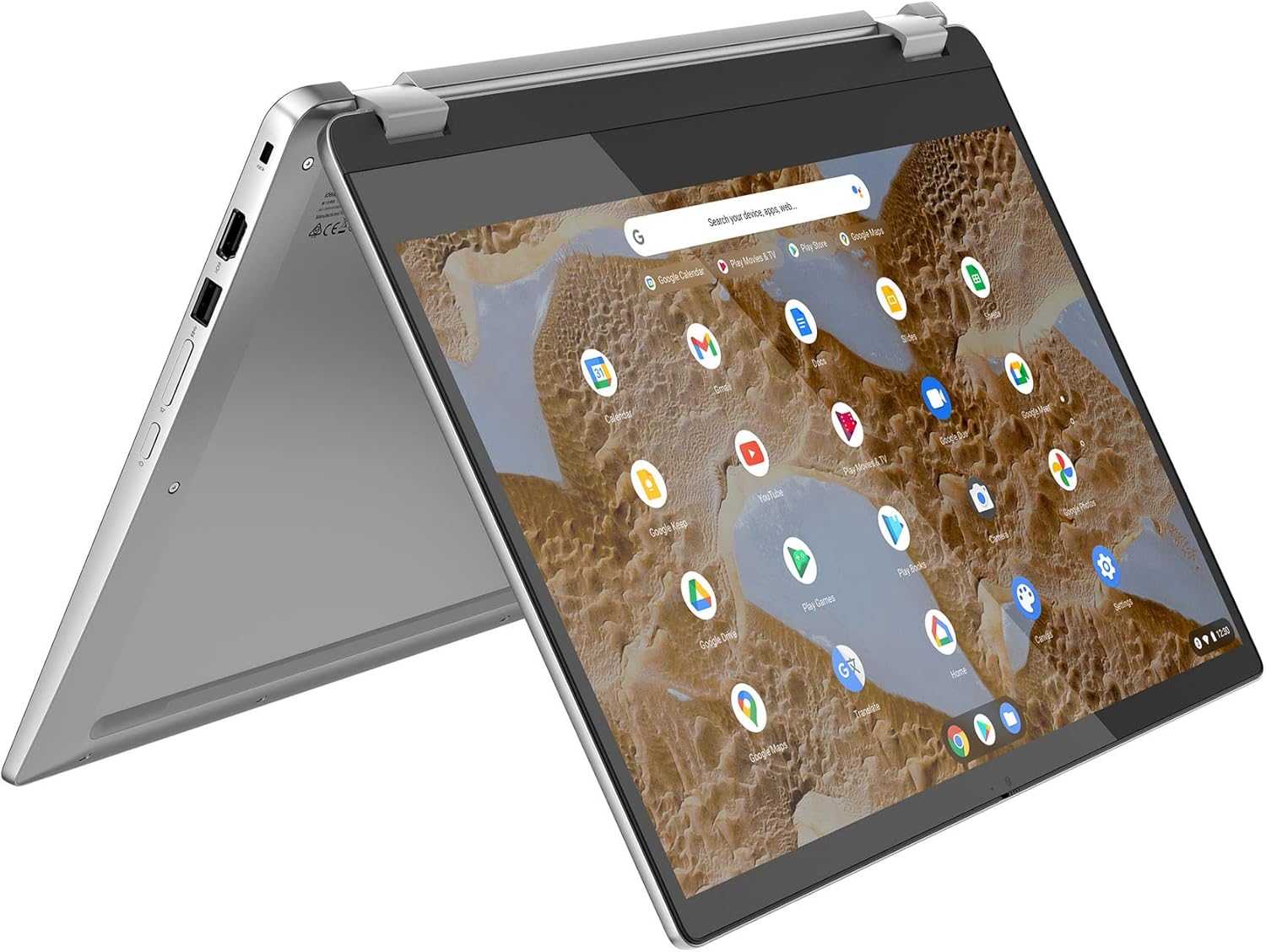 Lenovo IdeaPad Flex 3 Chromebook | 15 inch Full HD Laptop | Intel Pentium Silver N6000 | 8GB RAM | 128GB eMMC | Chrome OS | Arctic Grey