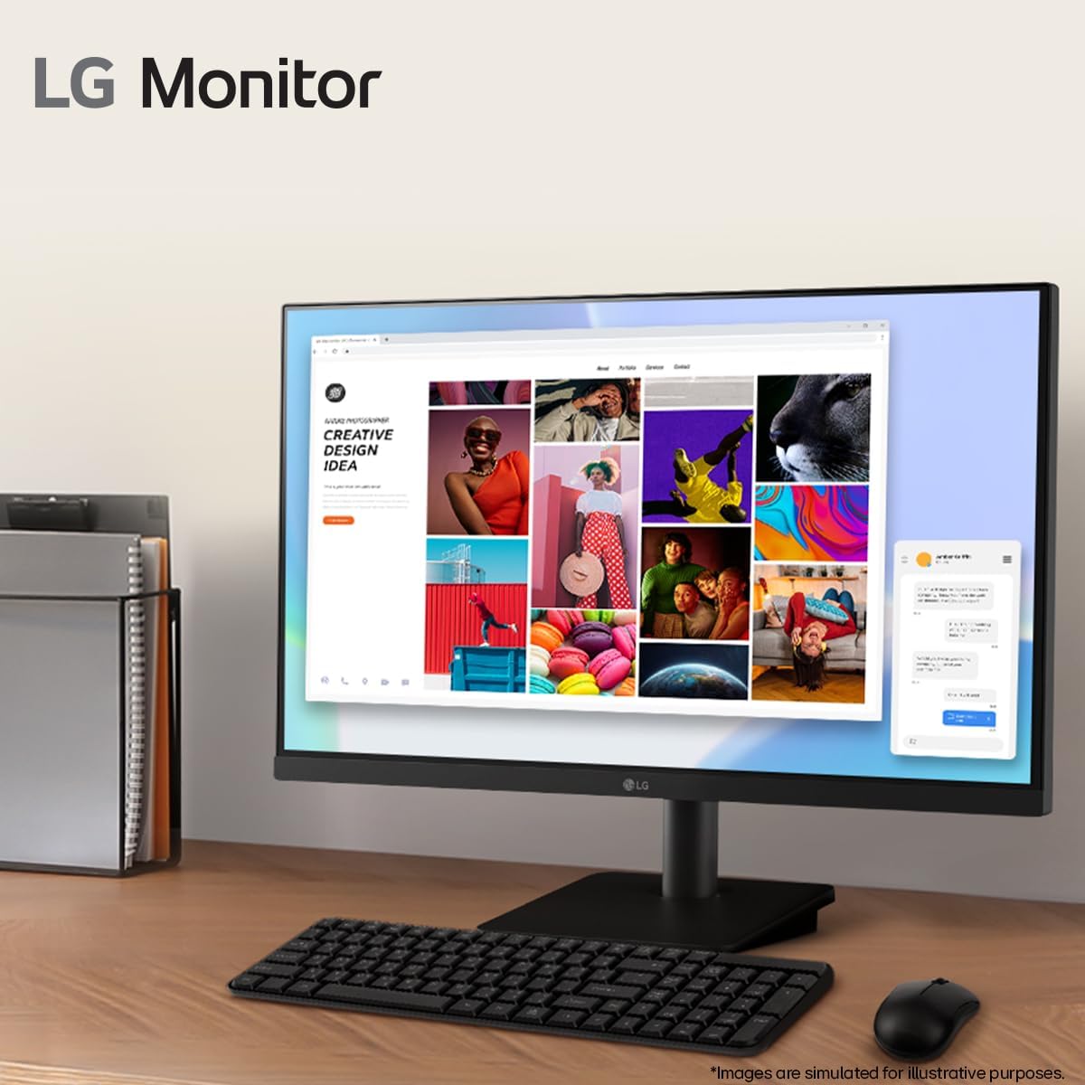 LG Electronics Monitor 27MR400-B, 27 Inch, Full HD 1080p, 100Hz, 5ms GtG, IPS Panel, AMD FreeSync, Smart Energy Saving, Anti-Glare, HDMI, Matte Black
