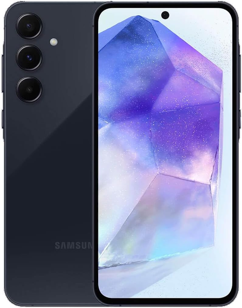 Samsung Galaxy A55 5G 128GB Smartphone 8GB RAM Unlocked Dual-Sim-Free - Navy A