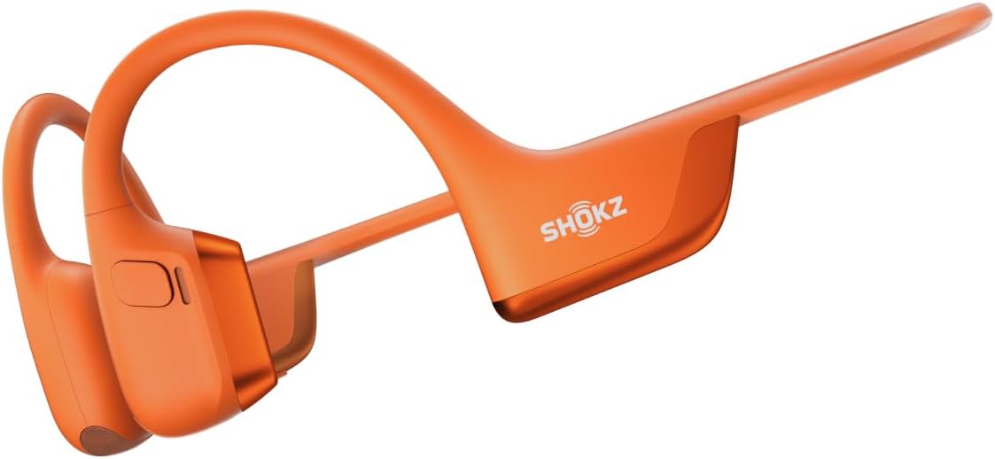 SHOKZ OpenRun Pro 2 Bone Conduction Sports Headphones, Open-Ear Wireless Earphones with Bluetooth 5.3, Noise Cancelling Mics, IP55 Waterproof, 12h Playtime for Running, USB-C Quick Charge, Black
